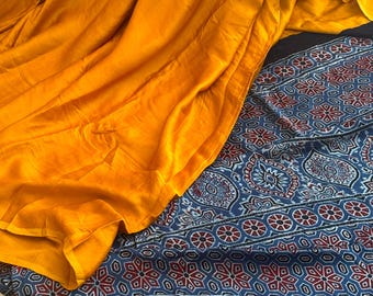 Ajrak Modal Silk Saree