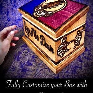 CUSTOM EXAMPLE WoodEngraved Wooden Box