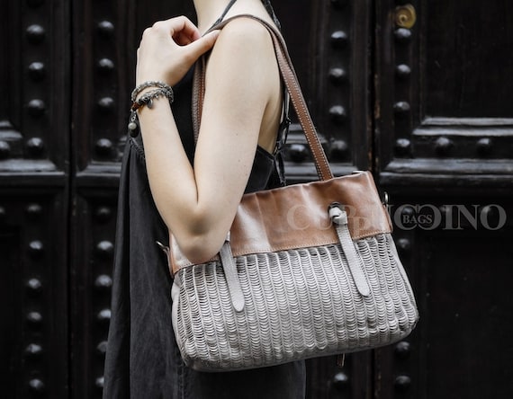 Italian Luxury Leather Bag Woman Deluxe Handmade Leather Bag 