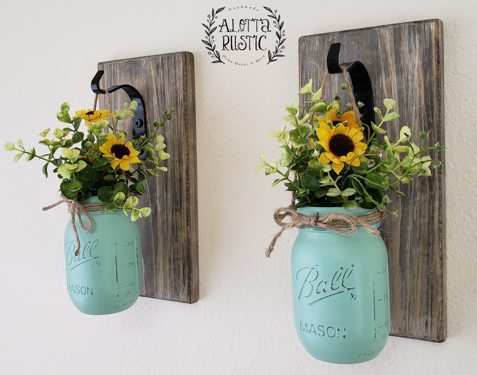 Pair of Rustic Wall Hangings Rustic Wall Decor Country Living Etsy