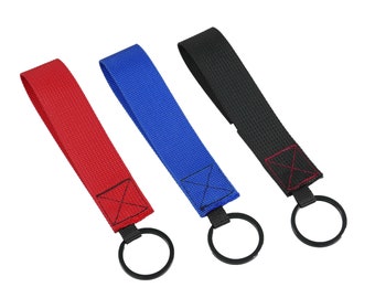 PACK of 3 - Universal Nylon Keychain High Performance Car Keys Mini Lanyard Keysmart Strap