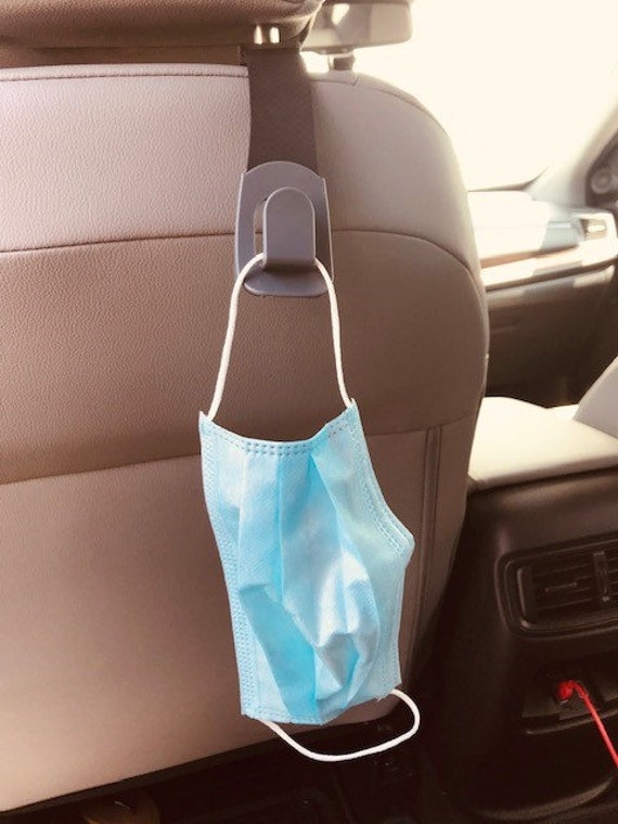 Buy Pack of 4 Car Seat Back Headrest Hook for Face Mask, Groceries