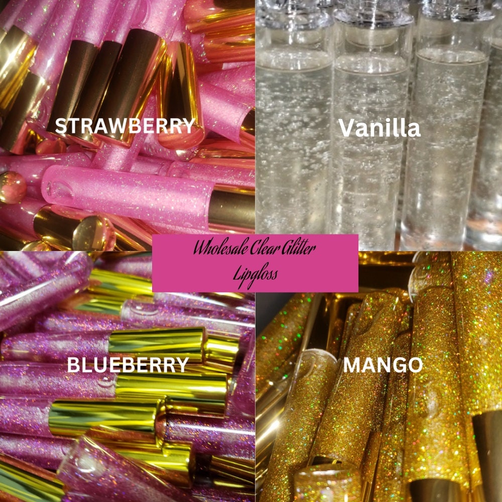 Wholesale Makeup Lipgloss Base Private Label Cosmetics Transparent Gel Gloss  Clear Lip Gloss Glitter Lip Oil