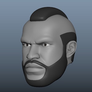 A-Team 1:12 Scale Custom Head 3d Model set