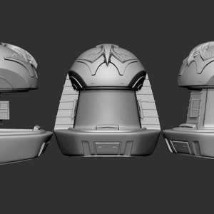 Battlestar Galactica Colonial Warrior Helmet, Blaster & Breast Plate 3d Model Kit