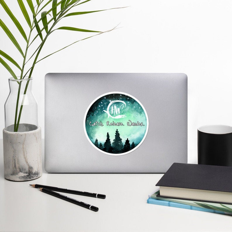 Sticker Fishing Decal Catch Wander Haight/'s Wanderings Bubble-free stickers Release Fishing Gift Kayak Sticker