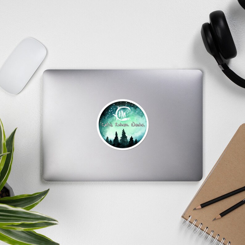 Sticker Fishing Decal Catch Wander Haight/'s Wanderings Bubble-free stickers Release Fishing Gift Kayak Sticker