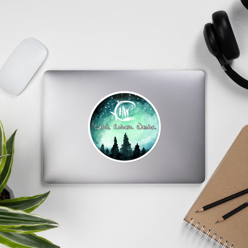 Sticker Fishing Decal Catch Wander Haight/'s Wanderings Bubble-free stickers Release Fishing Gift Kayak Sticker