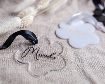 Paw Ornament | Pet Ornament | Custom Ornaments | Personalized Ornament | Pet Gift | Acrylic Paw Ornament |