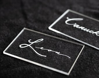 Acrylic Place Cards | Wedding Place Cards | Wedding Decor | Acrylic Escort Cards | Escort Cards