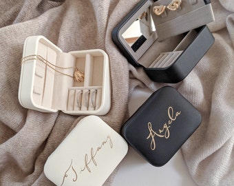 Personalized Jewellery Box | Ring Box | Vegan Leather Jewellery Box |