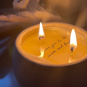 Candele con messaggi segreti (scritte a mano) / Candele di soia fatte a mano / Citazioni d'amore e divertenti / Candele con messaggi nascosti / Regali di Natale premurosi