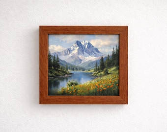 Handcrafted Hardwood Picture Frame – Natural Rustic Wall Décor