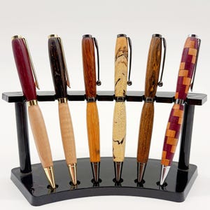 Handcrafted Wooden & Resin Twist Pens – One-of-a-Kind Luxury Ballpoint Pens | Exotic Woods, Resin Hybrids | Unique Gift