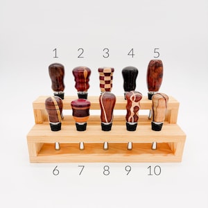 Handmade Wooden Wine Bottle Stoppers – Hand Turned from Exotic & Domestic Hardwoods