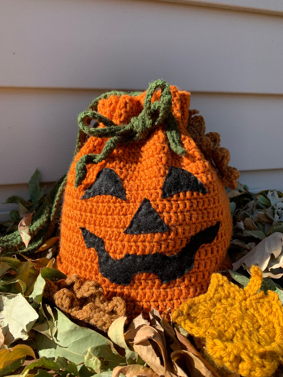 PATTERN Jackolantern Leaf Bag Etsy