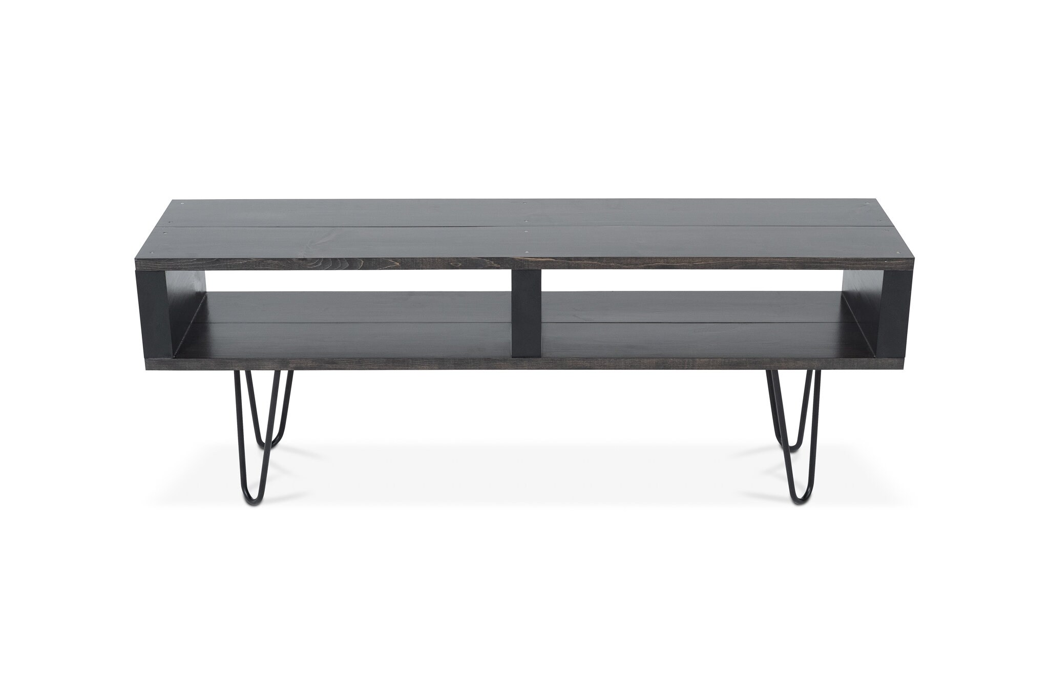 Black bench modern Black storage bench Entryway bench black | Etsy