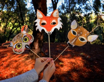 Printable Woodland Animal Masks