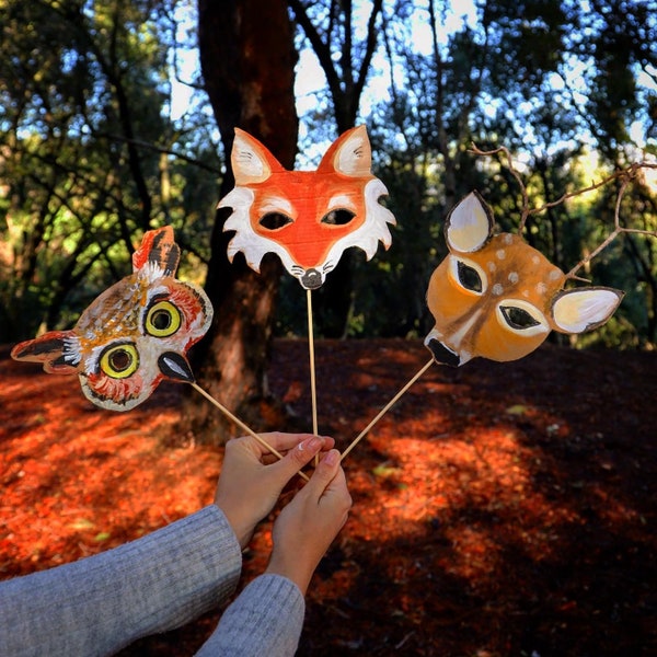 Printable Woodland Animal Masks