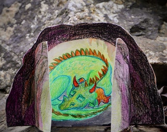 Printable Michaelmas Dragon Cave