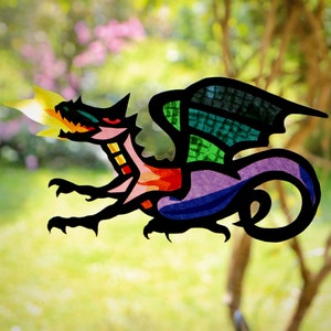 Trasparenza stampabile Michaelmas Dragon