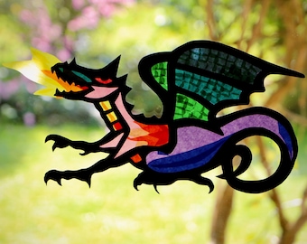 Printable Michaelmas Dragon Transparency
