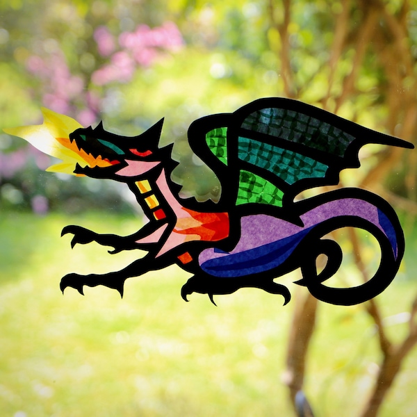 Printable Michaelmas Dragon Transparency