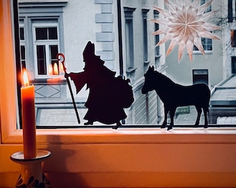 Saint Nicholas Window Art (printable)