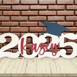 Class of 2026 Photo Prop, Senior Graduation Pictures Prop Table Decorations, Graduate Graduation, School Pictures Senior Year, Name Year