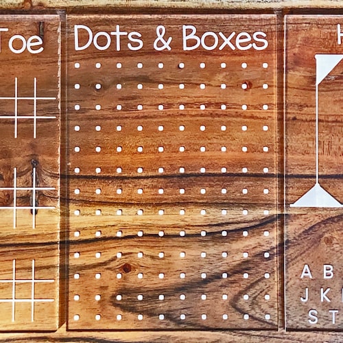 Bundle Set Reusable Board Games Dry Erase Games Travel Etsy