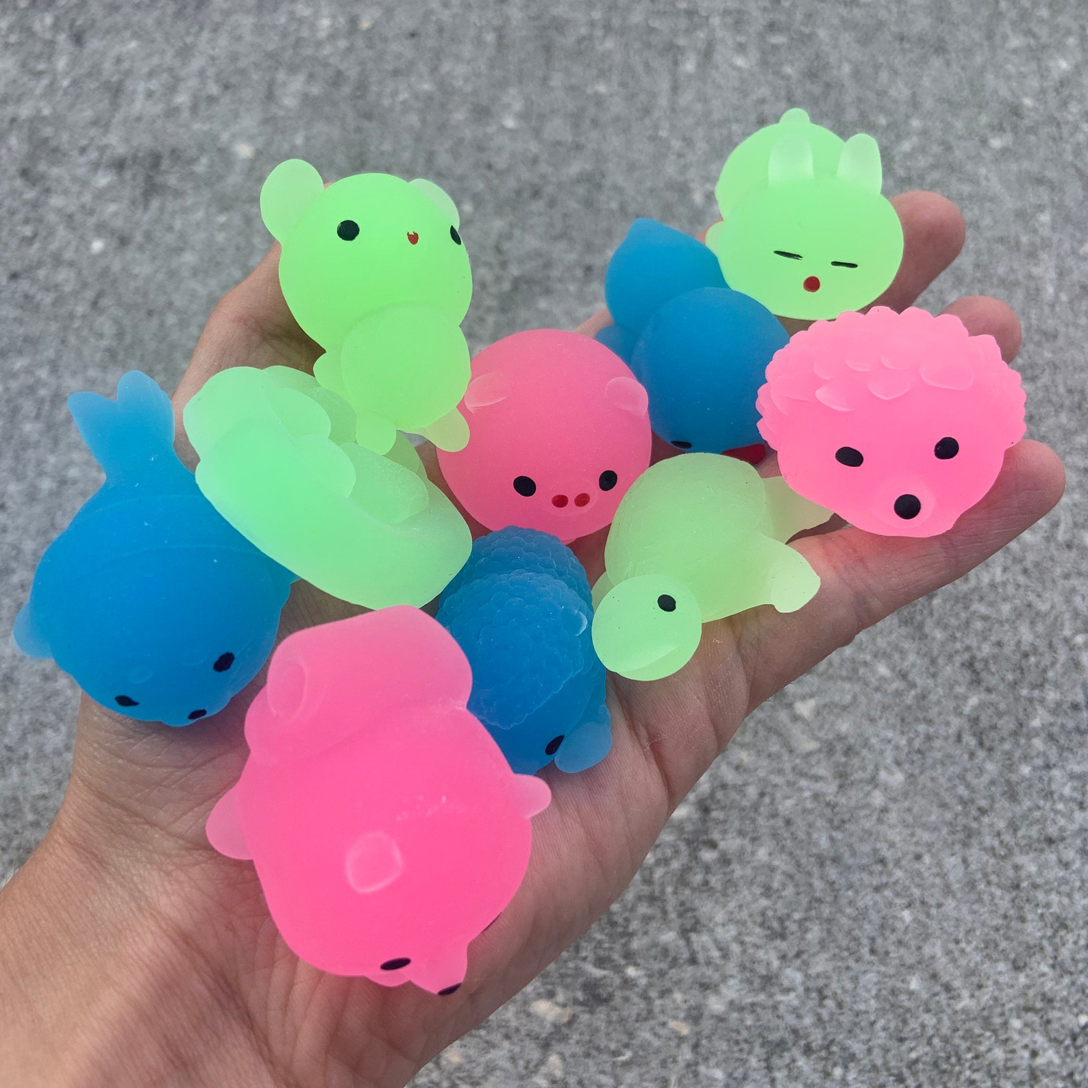 Glow in the dark Mochi Squishy Kids toy 6 & up Etsy
