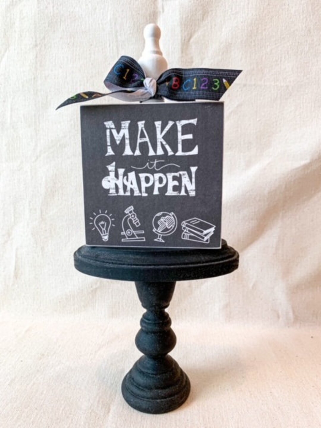 Make It Happen Wood Block Sign - Etsy