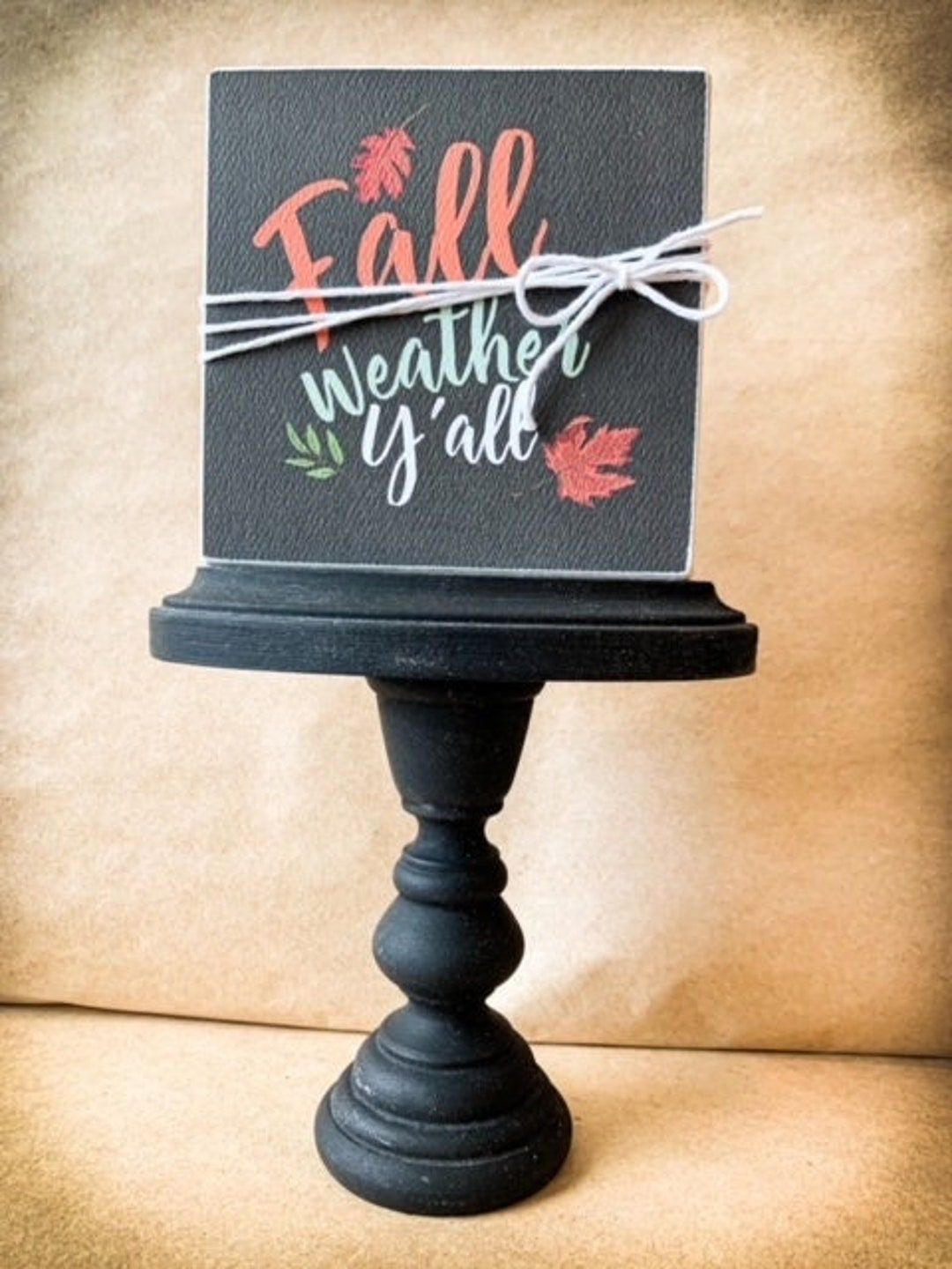 Fall Shadow Sign Fall Weather Wood Block Sign - Etsy