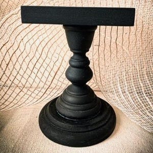 Rectangle Frame Base Elevated Stand - Black