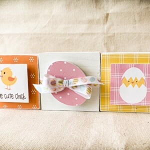 One Cute Chick Wood Block Trio