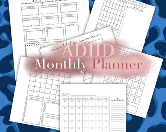 ADHD Monthly Planner | Instant Download to iPhone or Android