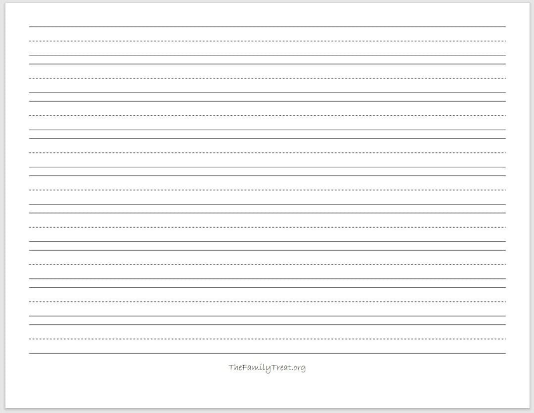 Blank Handwriting Practice Sheets *landscape* - Unlimited Copies - Etsy