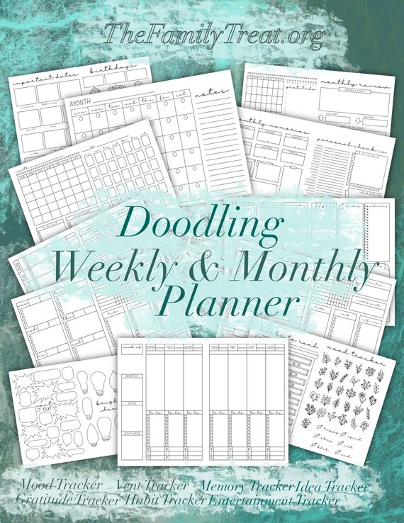 Planner Digital &amp; Printable Instant Download | Etsy