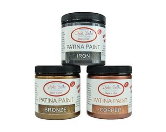 Iron, Copper or Bronze Patina Base Paint...Dixie belle brand