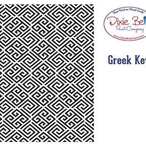 Greek Key Mylar Stencil by Dixie Belle