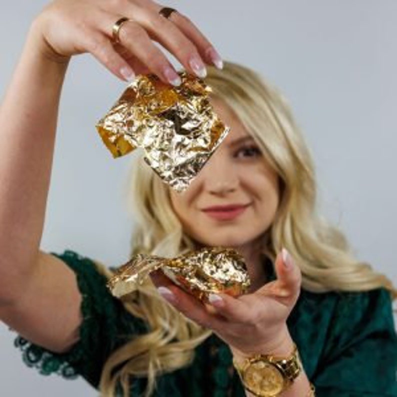 Kacha Prima Redesign IMITATION GOLD Leaf.. 25 Sheets per Etsy