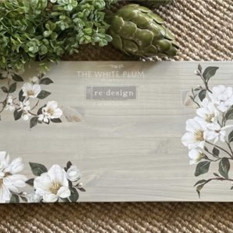White Magnolia Decor Transfer Prima Redesign Etsy