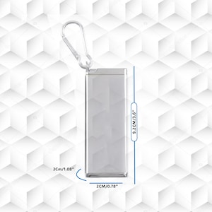 Llavero con cenicero de bolsillo portátil de acero inoxidable