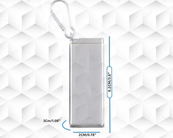 Stainless Steel Portable Pocket Ashtray Key Chain