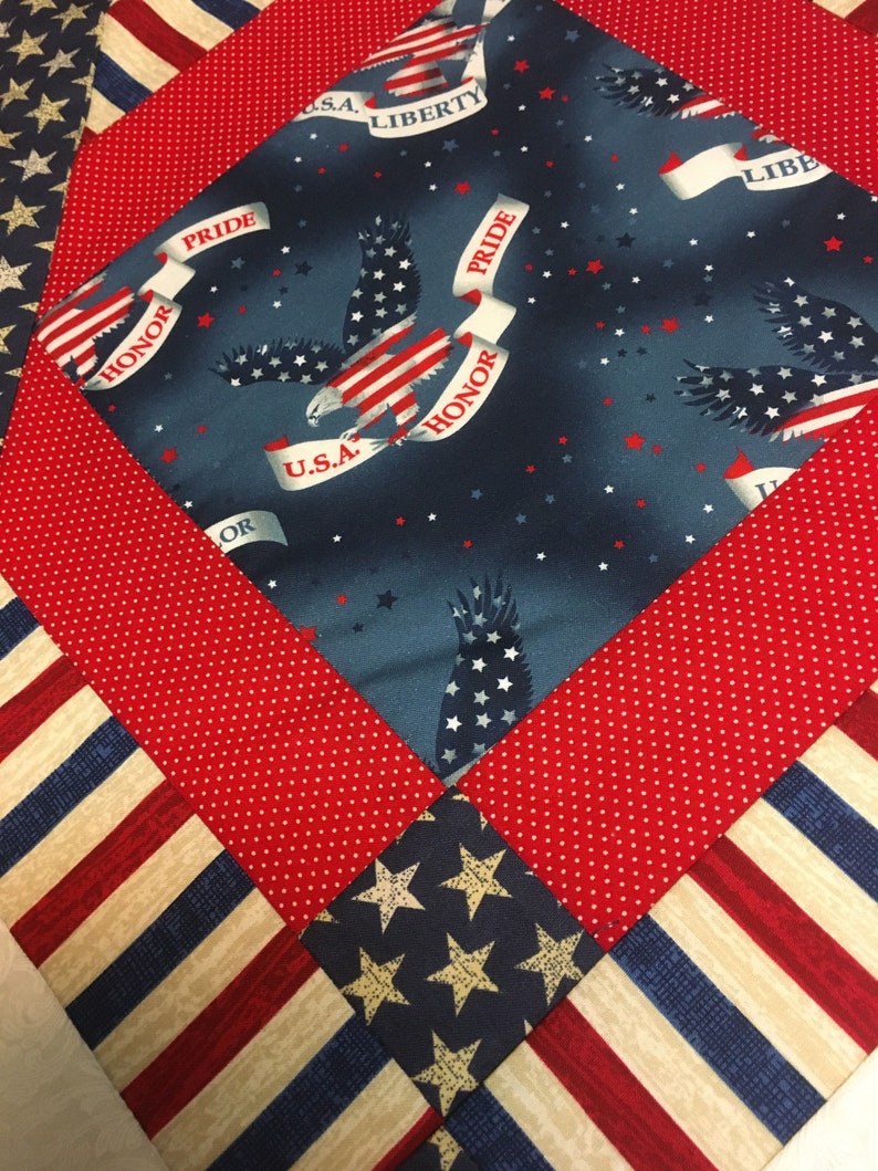Patriotic Eagles Tabletop Runner - Etsy