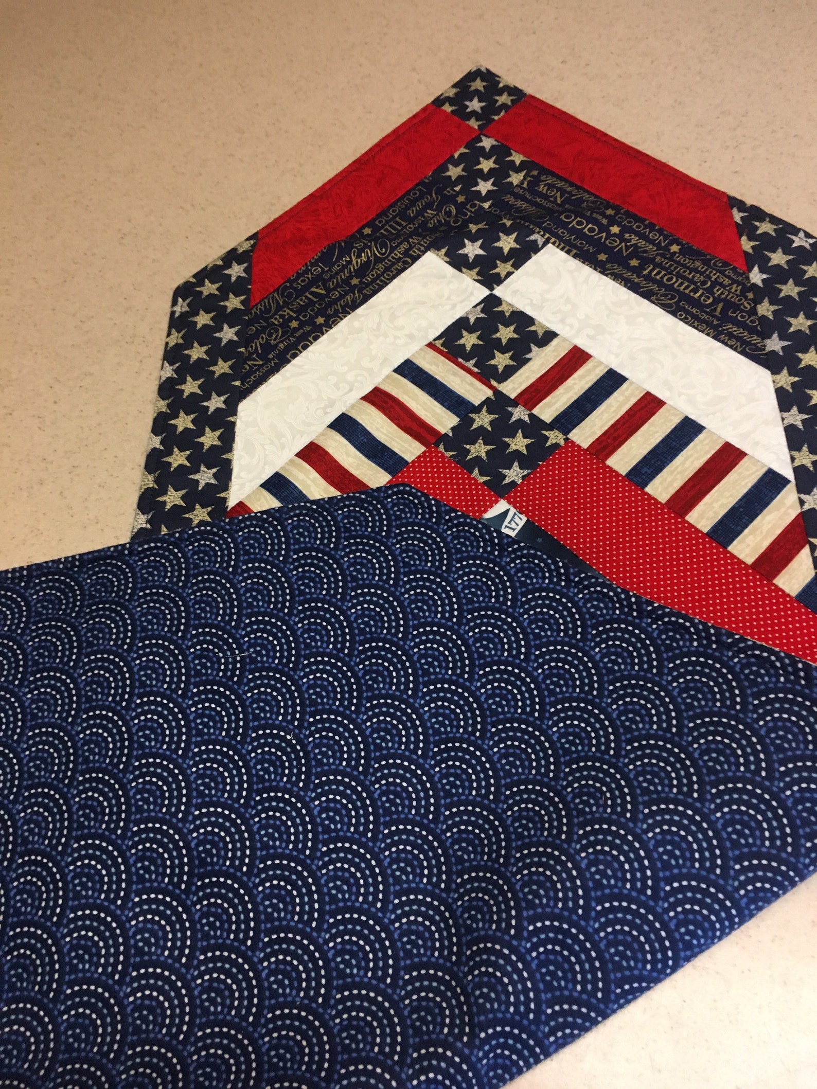 Patriotic Eagles Tabletop Runner - Etsy