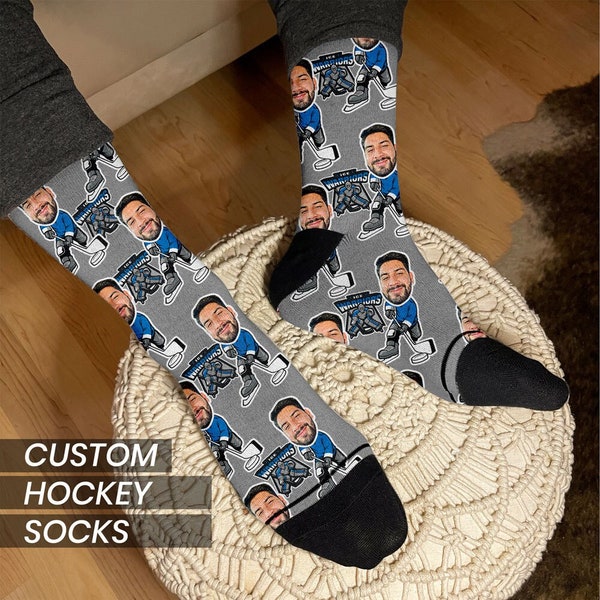 Hockeysocken, Hockey-Team-Geschenke, kundengebundene Socken, Hockey-Geschenke für Jungen, Hockey-Trainer-Geschenke, personalisierte Hockey-Geschenke