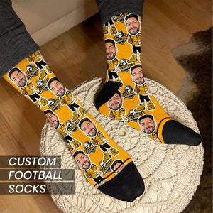 Football Socks, Football Team Gifts, Customized Socks, Football Gifts for Boys, Football Coach Gifts, Personalized Football Gifts
