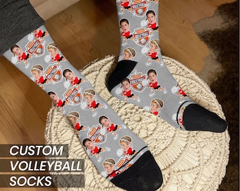 Personalized Volleyball Socks, Custom Team Gift