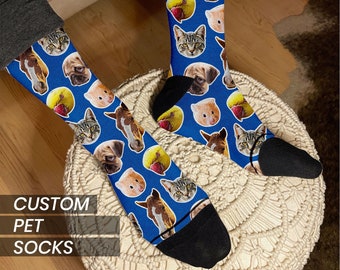 Custom Pet Socks, Custom Face Socks, Custom Dog Socks, Pet Photo Socks, Custom Photo Socks, Picture Socks, Pet Socks, Customized Socks